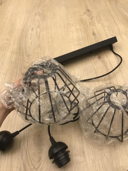 Lampy sufitowe czarne 4szt.