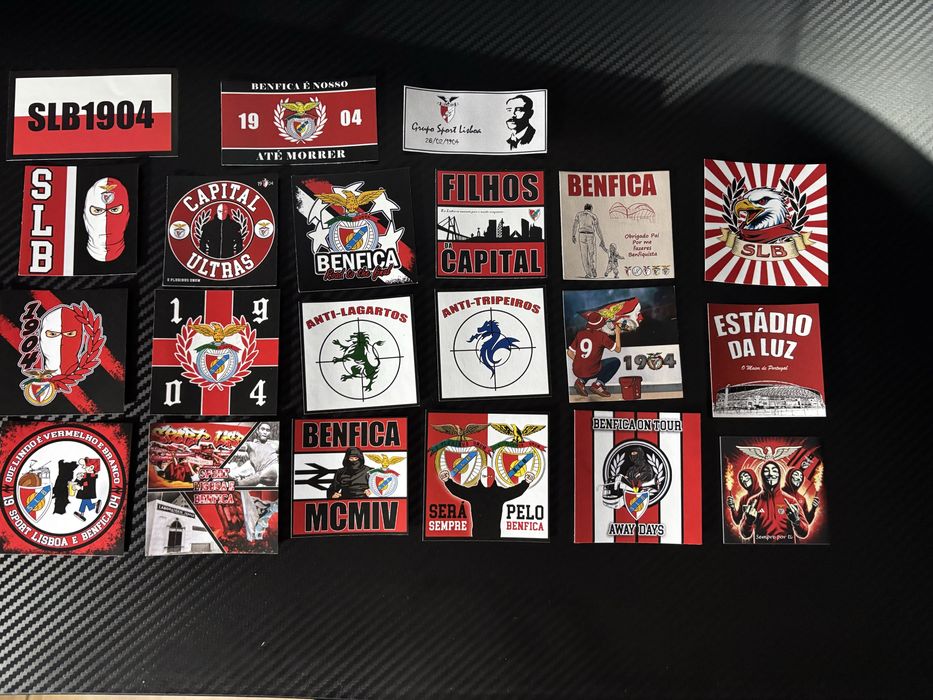 30 Stickers Benfica