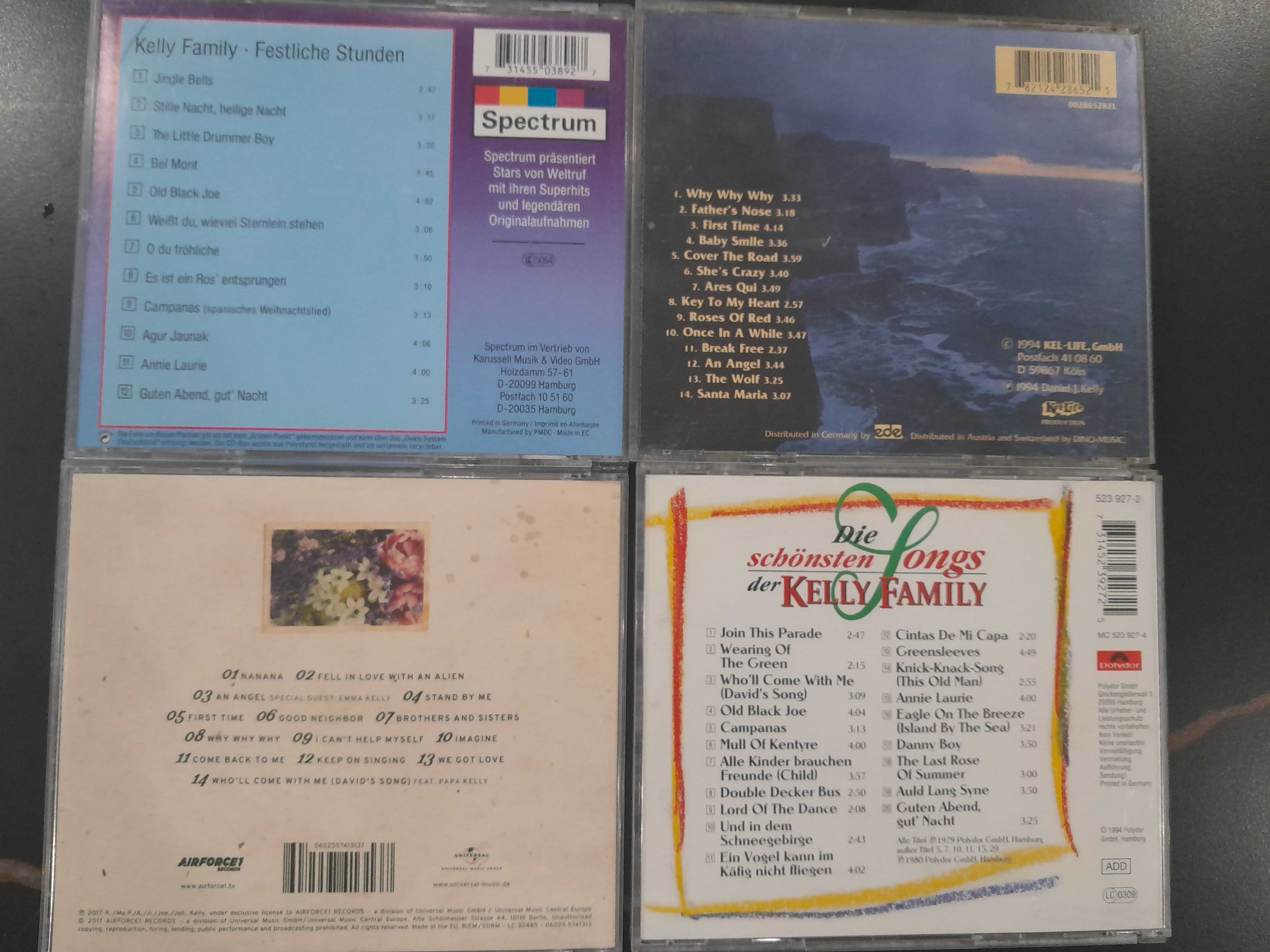 The Kelly Family zestaw czterech oryginalnych płyt CD
