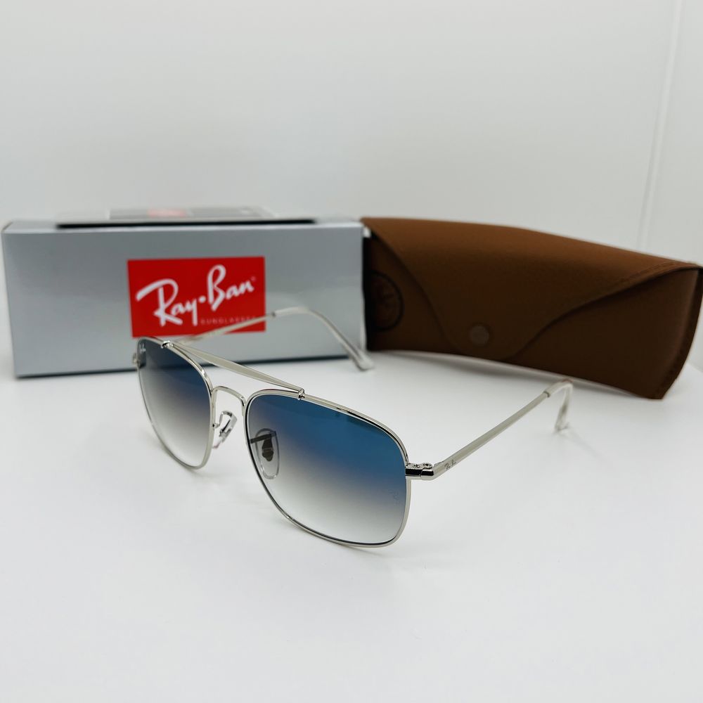 Солнцезащитные очки Ray Ban Colonel 3560 Silver-Blue Grade 57мм стекло