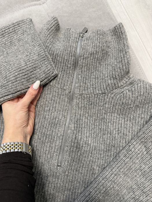 Светр свитер hm сірий серый zara