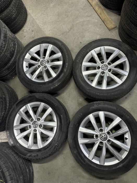 Диски Volkswagen оригінал 6.5j et48 шини 205/60r16 jetta passat golf