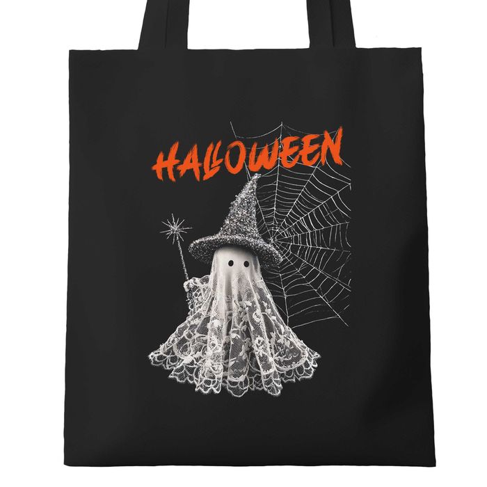 modna torba bawełniana na zakupy, torba na zakupy prezenty halloween