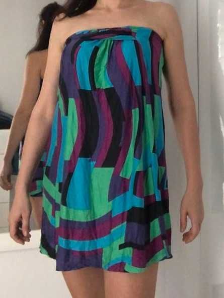 Sukienka mini samonośna letnia, marki French Connection, rozmiar 42