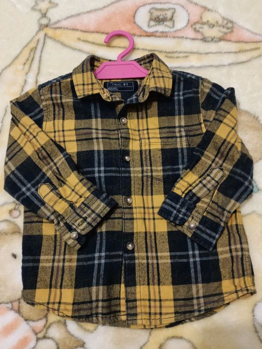 Koszula flanelowa NEXT 82 w stylu  Bob Budowniczy