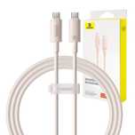 Kabel Baseus Usb-C 100W Szybkie Ładowanie Do Telefonu I Laptopa Różowy