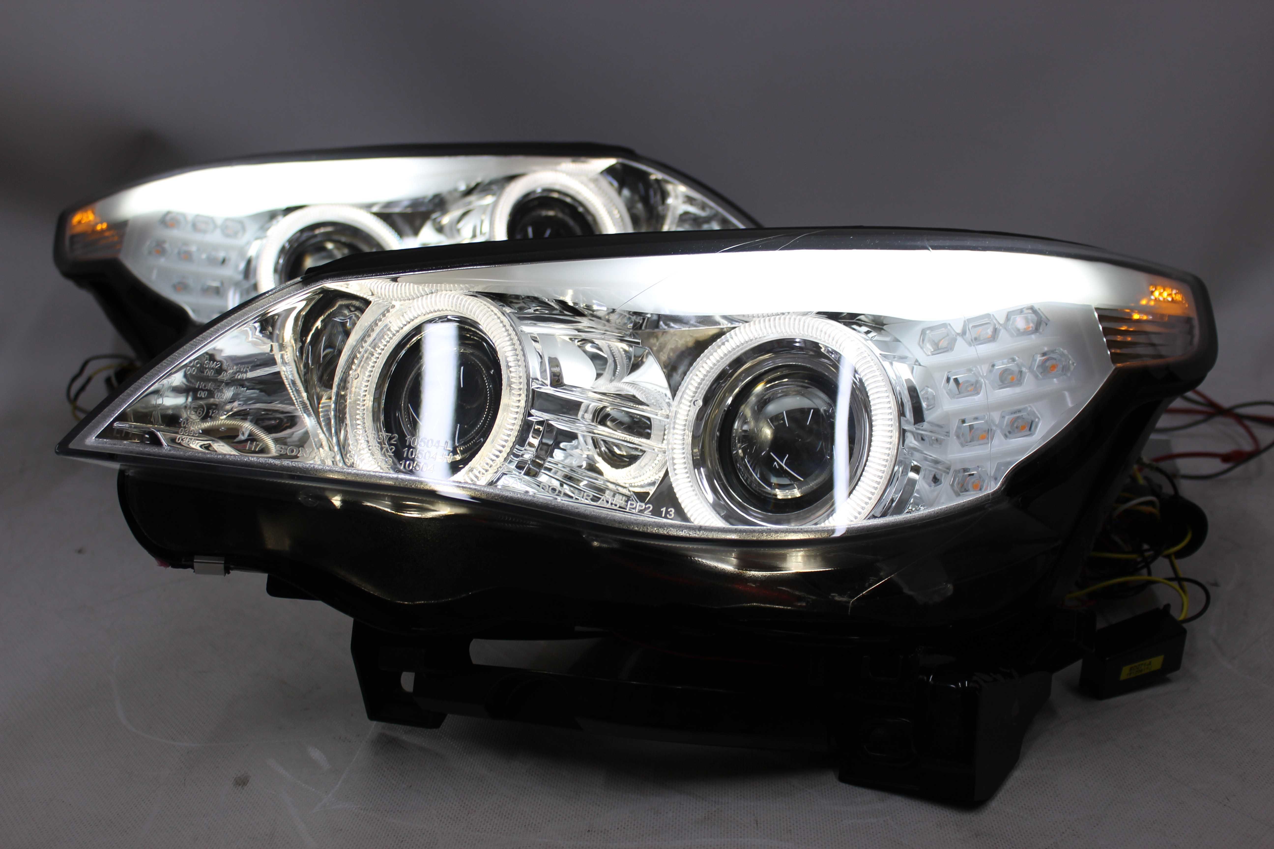 Lampy przednie przód BMW E60 E61 08-10 LCI LIFT Xenon Skrętne AFS RING