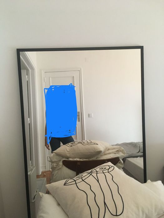 Espelho Rebordo Preto Grande Zara Home