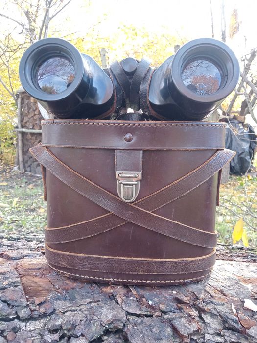 Английский бинокль ROSS LONDON 9х35 с оригин. кожаным кофром.