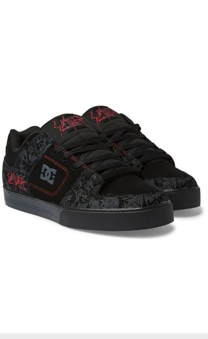 Кроссовки DC Slayer Pure Black Grey  Red