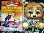 Dwie książki urodzinki od 10 do 1, miś i szop