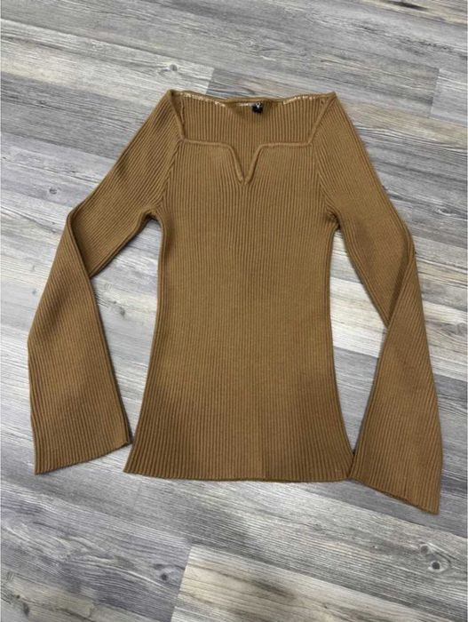 Кофта светр пуловер гірчична zara джемпер