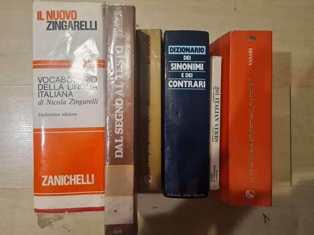 Książki italiano włoski słowniki i inne całość zongarelli zanichelli