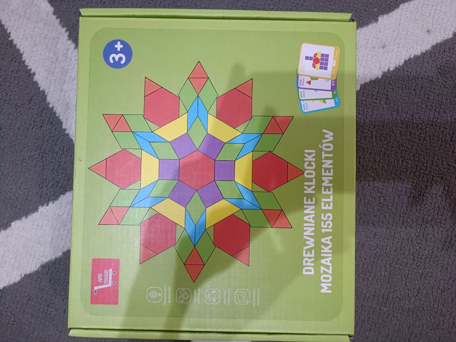 Drewniana mozaika 155 elementow