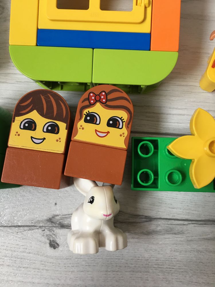 Klocki lego duplo i uniclo zwierzątka zwierzęta farma