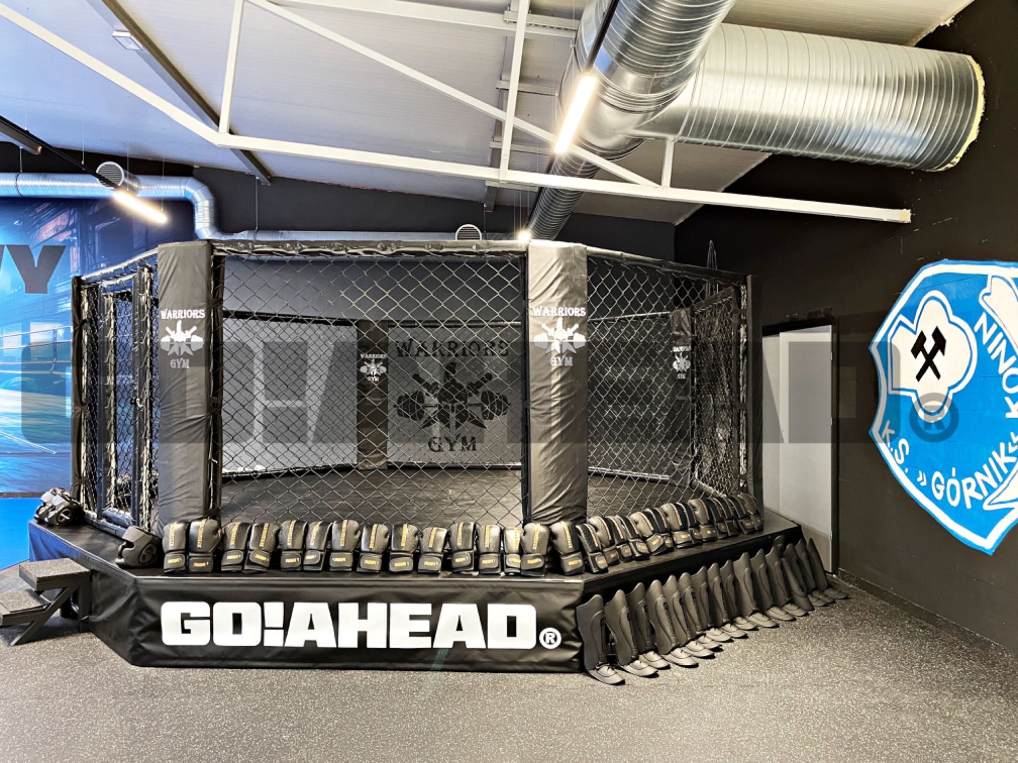 OCTAGON MMA Profesjonalny 6m z podestem NOWY SUPER CENA !
