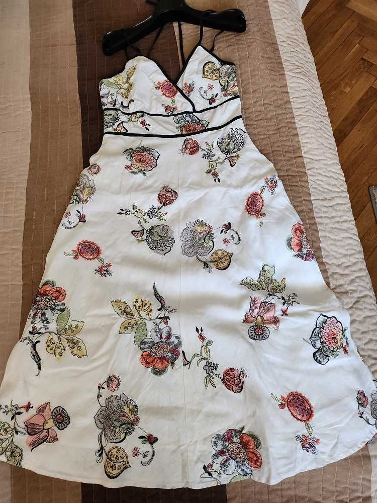 Sukienka letnia lniana na podszewce bawełnianej firmy LINEA