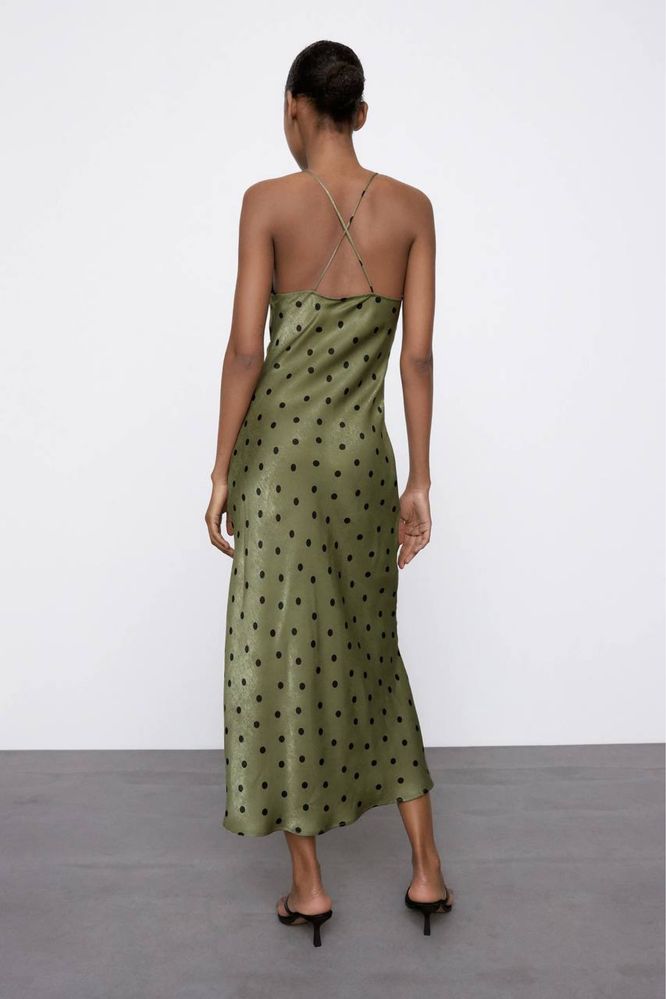 Платье миди в горох Zara