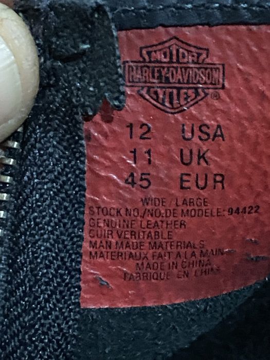 Botas em pele Harley Davidson 45