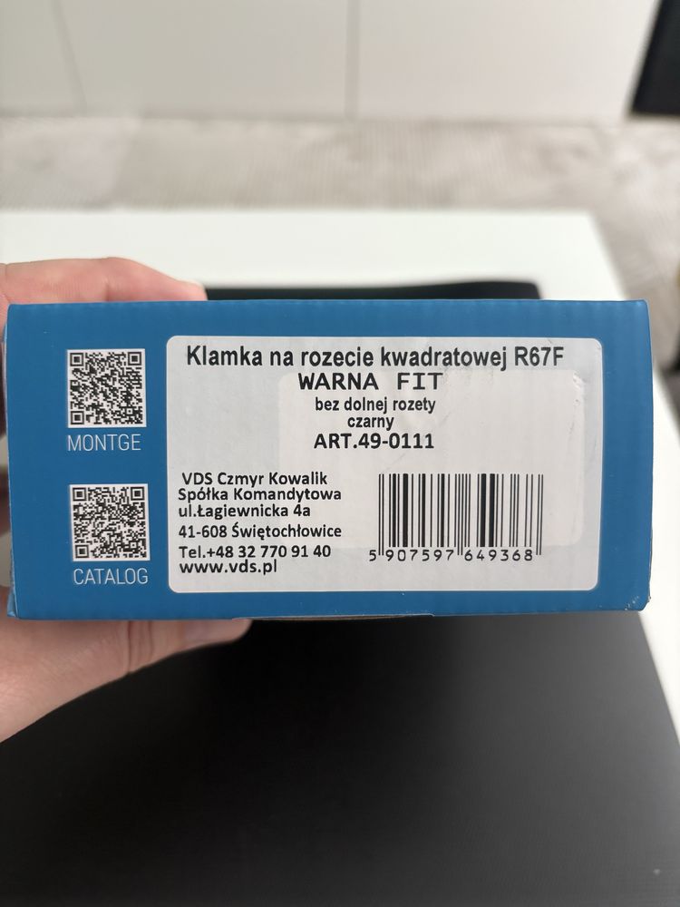 Klamka Warna Fit czarna