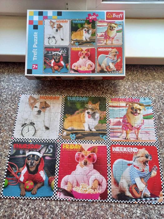 Пазли trefl на 200шт собаки і коні