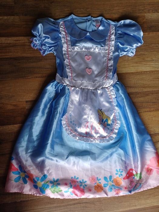 Alicja w krainie czarów 134 140 przebranie bal 9 10 disney niebieska