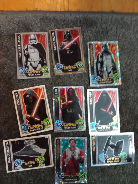 33 Karty kolekcjonerskie Star Wars Force Attax topps