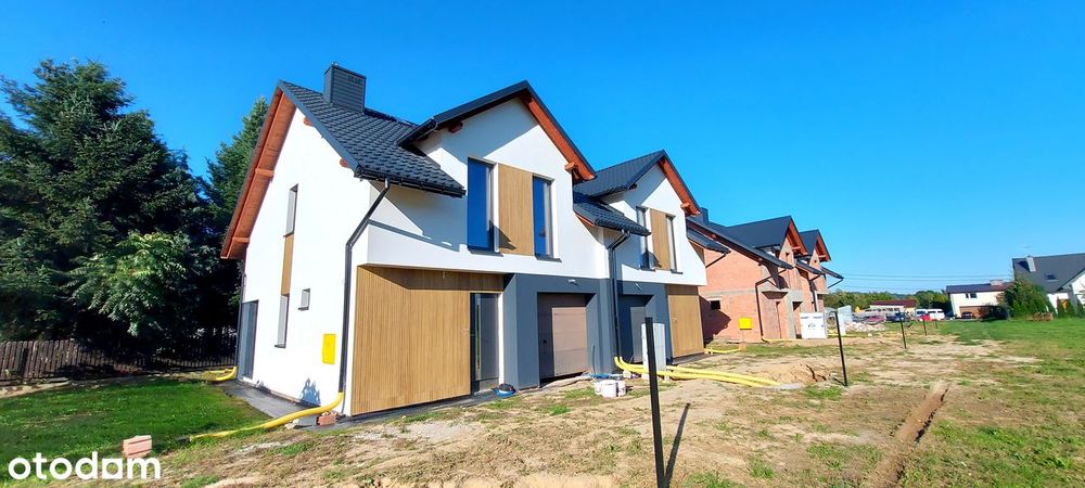 Bliźniak z elewacją 5 pokoi