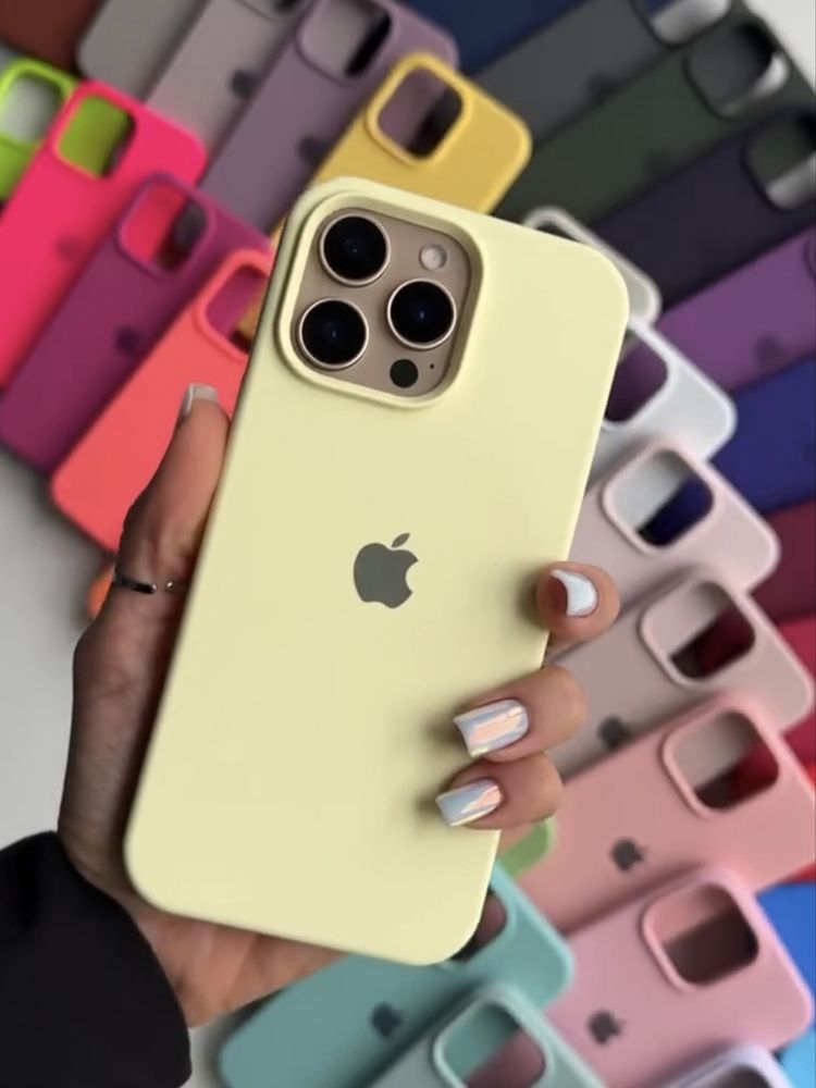 Чохол на айфон 16 про макс та інші | сиілконовий чехол для iphone pro