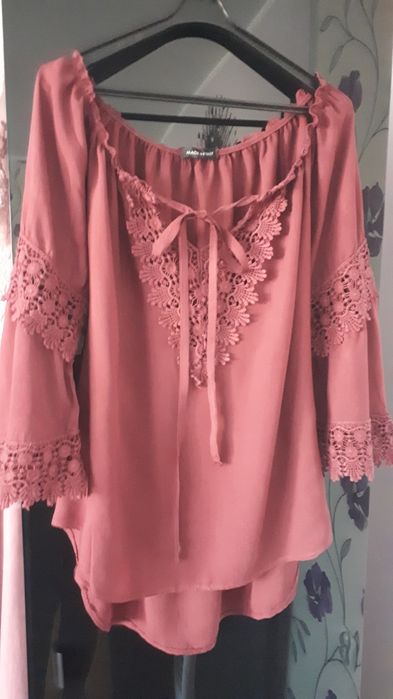 Bluzka burgundowa włoska 40 42