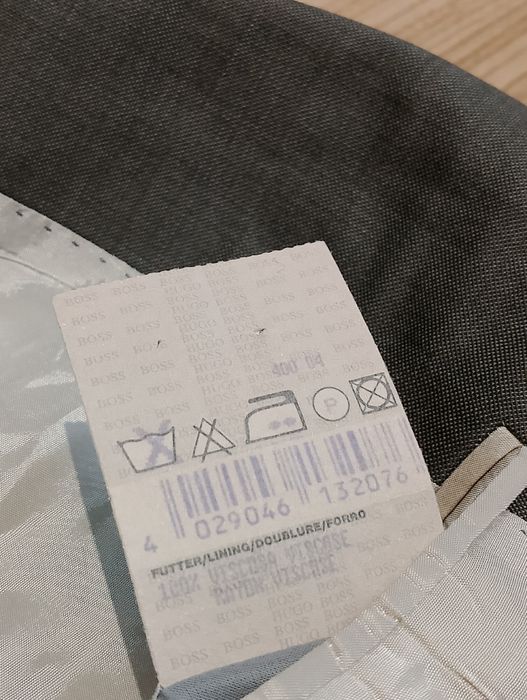 Szara Wełniana Marynarka Hugo Boss Vintage 00's