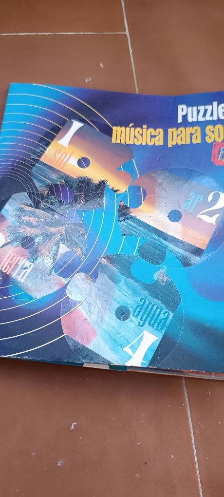 4 CDs música Ar, Terra, Sol e Água. Usados
