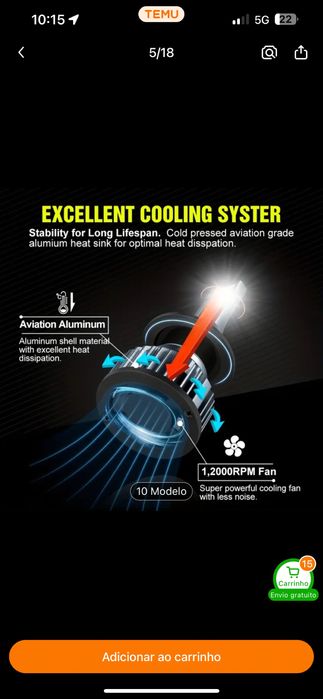 Farol  farol Led H7