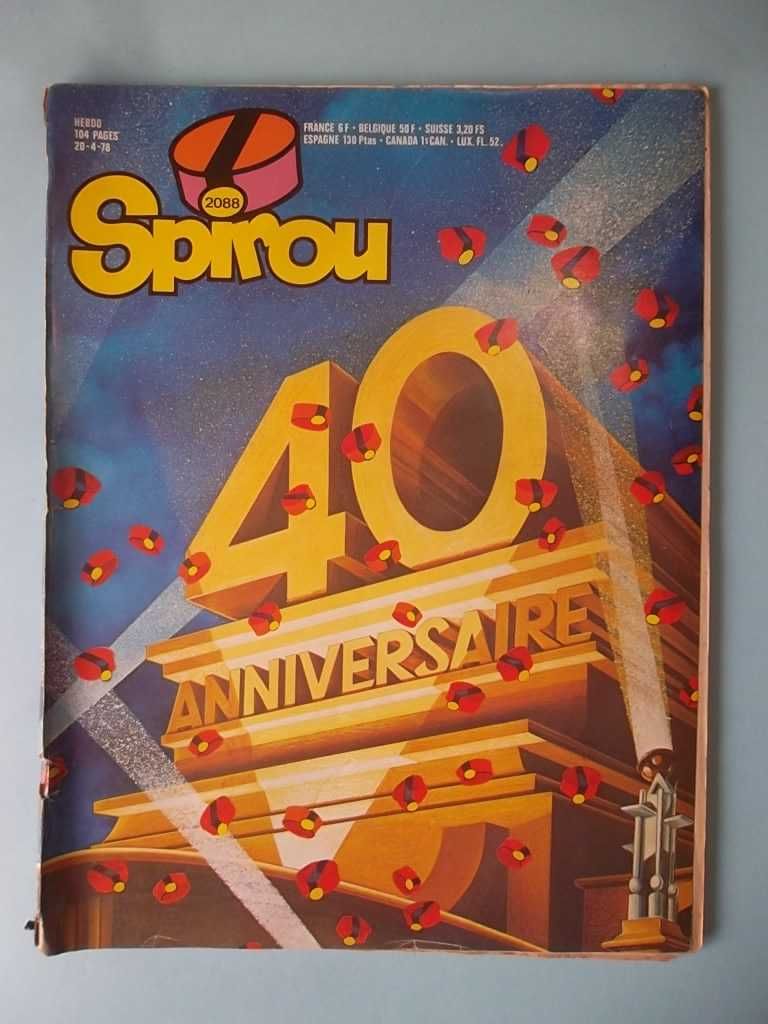 Revistas SPIROU em francês (anos 60/70) com RAROS BRINDES