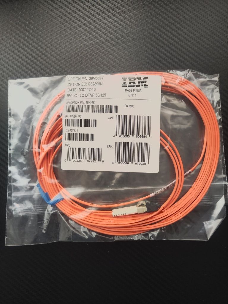 Оптичні патч-корди IBM LC-LC OFNP 50/125 5м