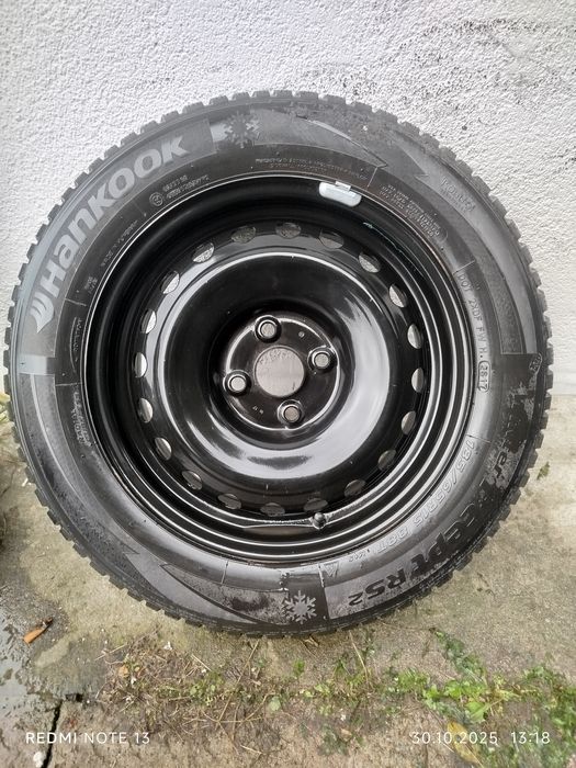 Koła Stalowe KIA 6Jx15 (4x100,ET46)+ Opony Hankook 185/65R/15 88T M+S