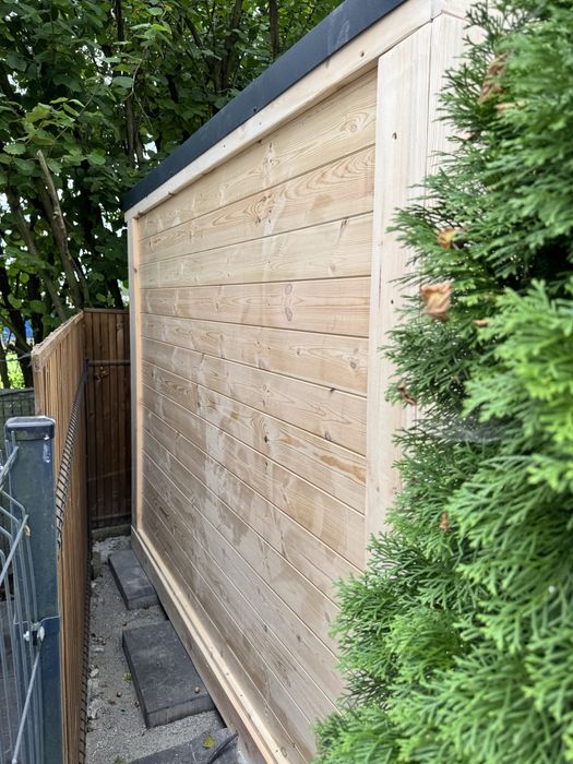 Sauna ogrodowa opalana drewnem ocieplona
