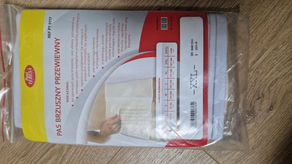 Przewiewny pas brzuszny xxl