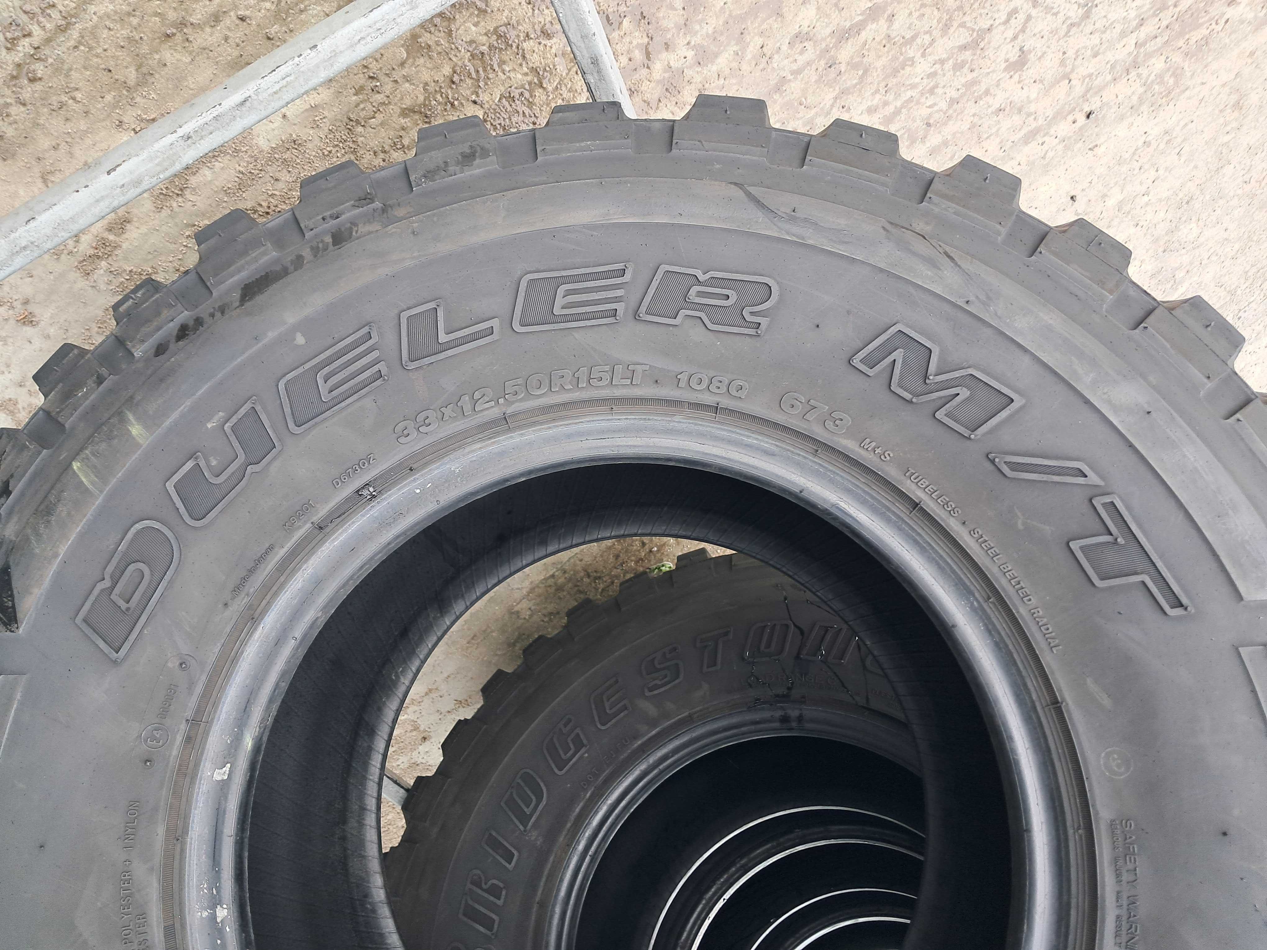 Резина всесезонна, 33х12.5 R15 Bridgestone Dueler MT 673 (арт. 10630)