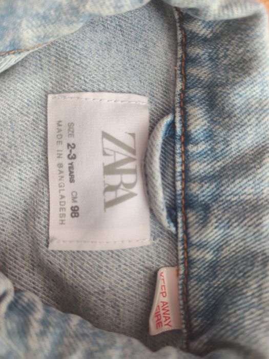 katana kurtka jeansowa dla dziewczynki Zara rozm. 98