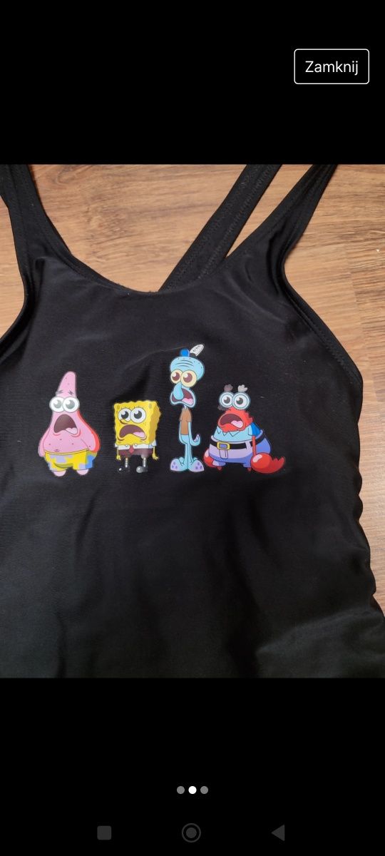 Strój kąpielowy SpongeBob cropp