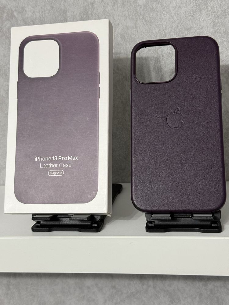 Оригінальний фіолетовий Leather Case iPhone 13 Pro Max