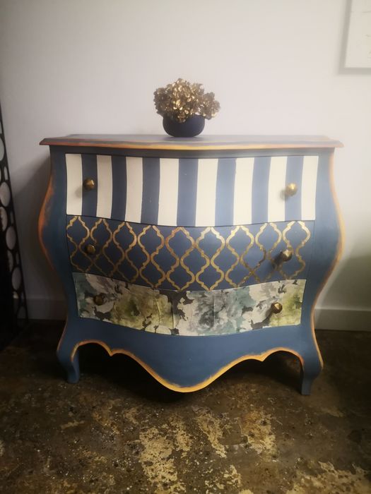Komoda glamour po renowacji lite drewno