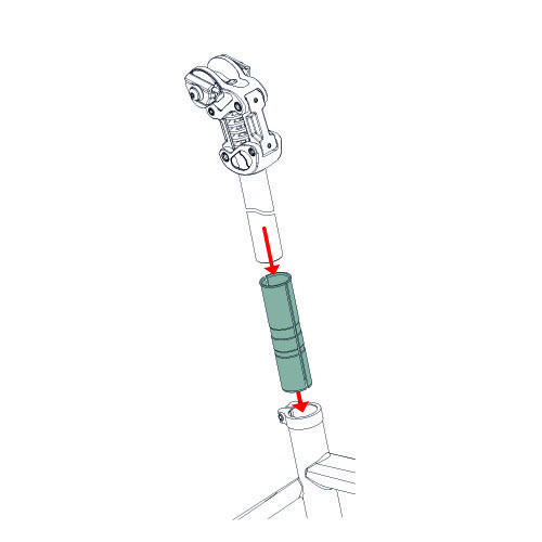 Redukcja sztycy 30.9 na 27.2mm E Bike ready By Schulz / 062-073