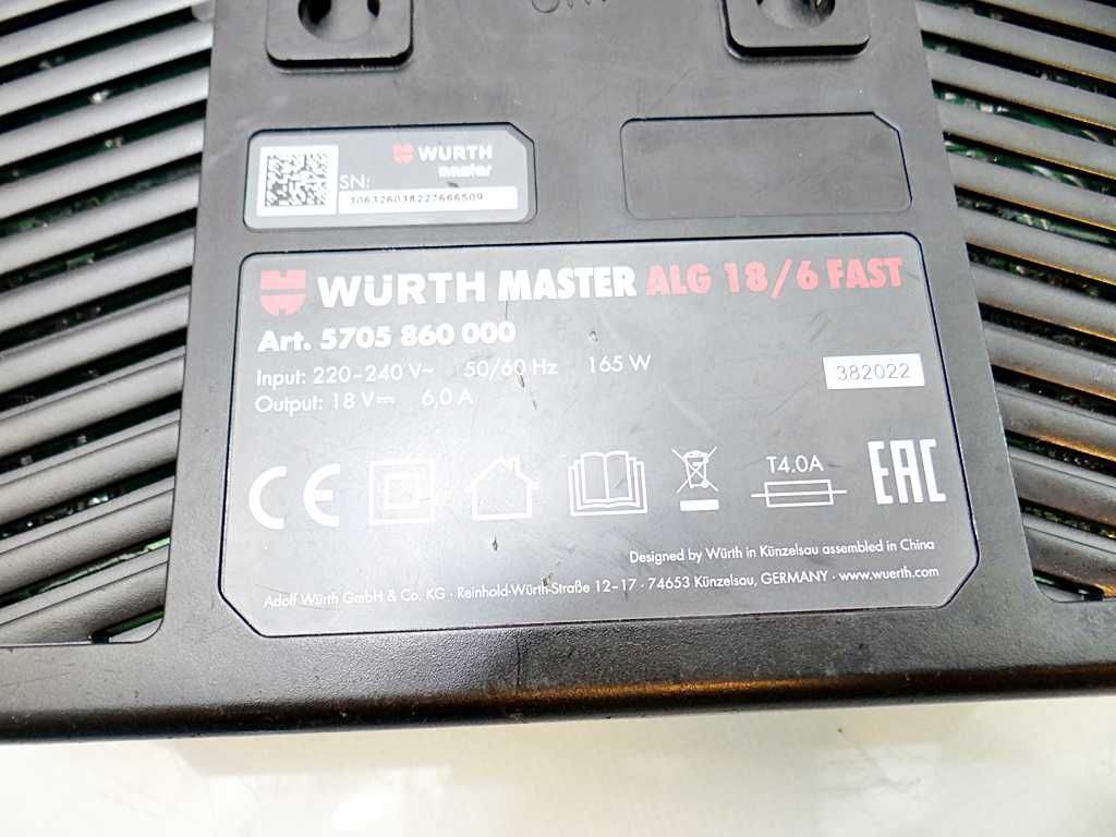 Ładowarka Wurth Master ALG 18/6 Fast / Eko Komis