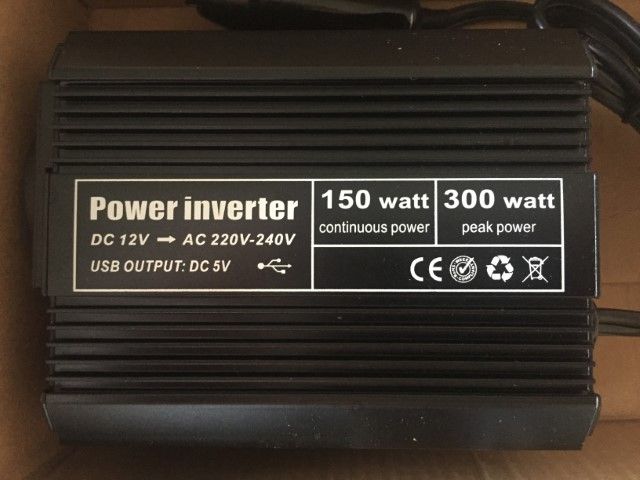 Carregador Auto inverter DC 12V to AC 220-240V