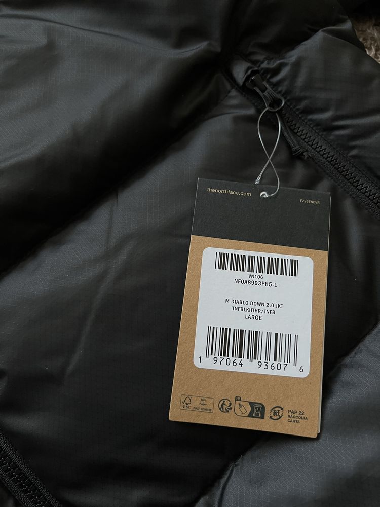Оригінал чоловіча куртка пуховик The North Face Diablo Down 2.0