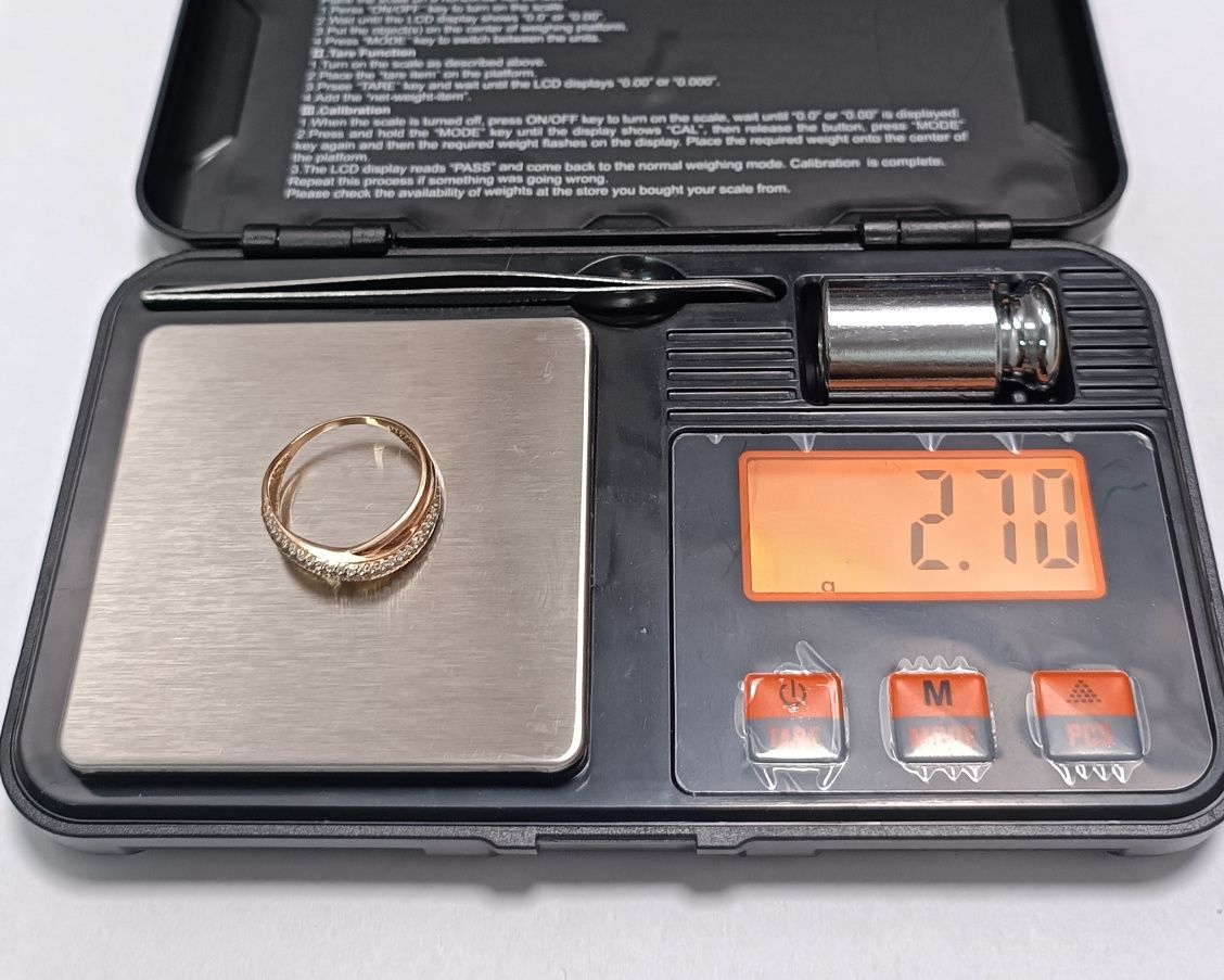 Золота каблучка 2.70г 585