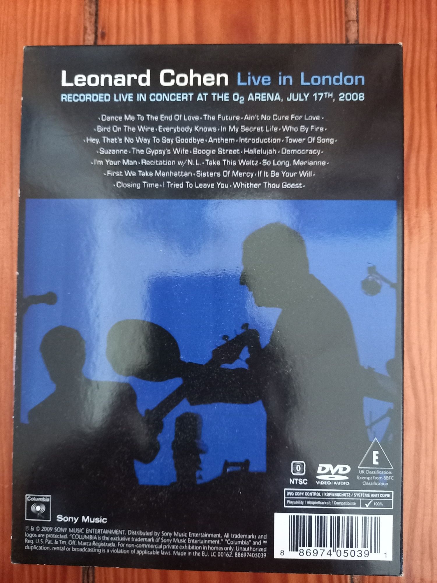 Dvd Leonard Cohen live in London