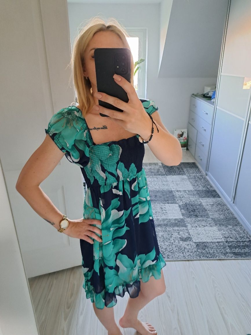 Sukienka letnia w kwiaty rozm. M